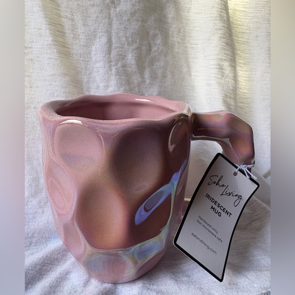 Iridescent Pink Mug 🪩☕️🏠